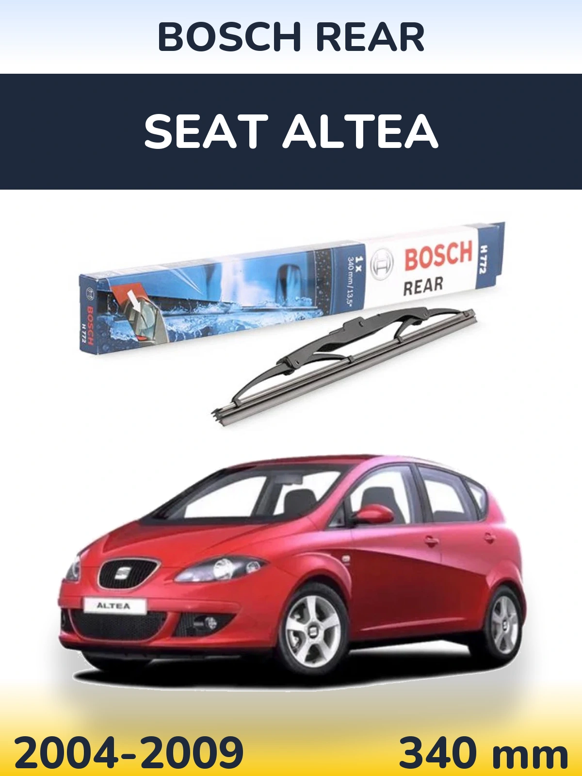 Torkarblad BOSCH Rear för SEAT Altea