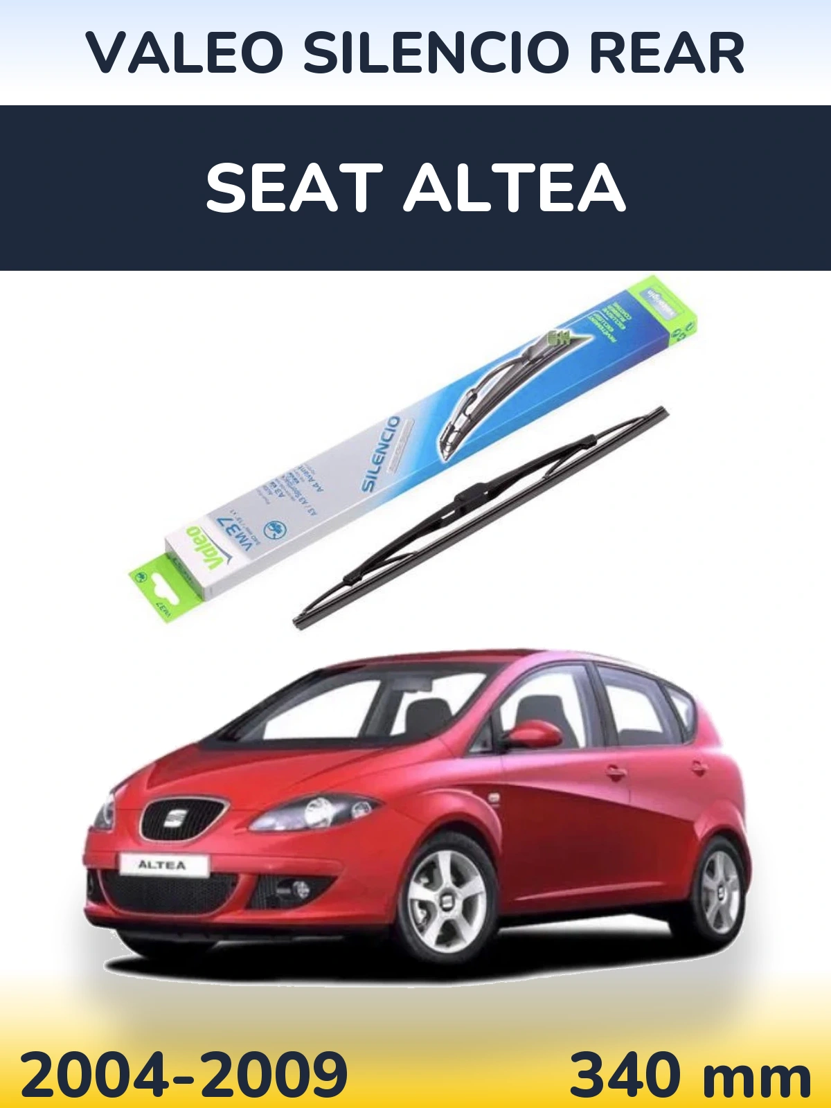 Torkarblad Valeo Silencio Rear för SEAT Altea