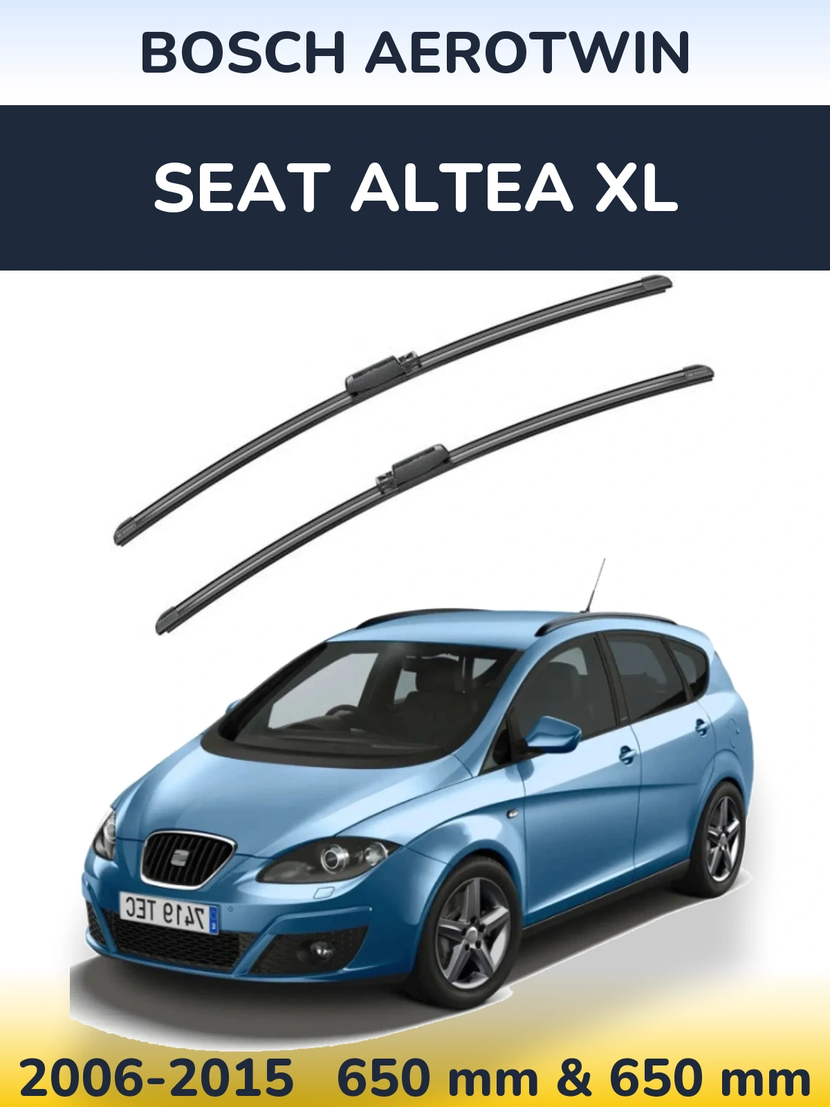 Torkarblad BOSCH AeroTwin för SEAT Altea XL