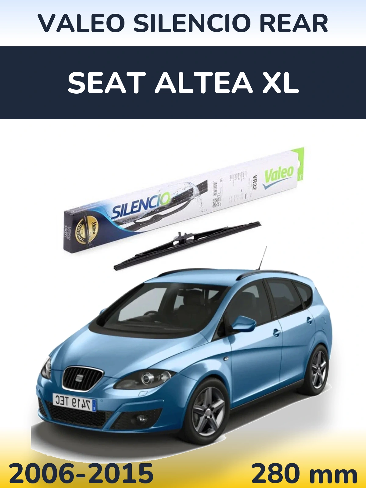 Torkarblad Valeo Silencio Rear för SEAT Altea XL