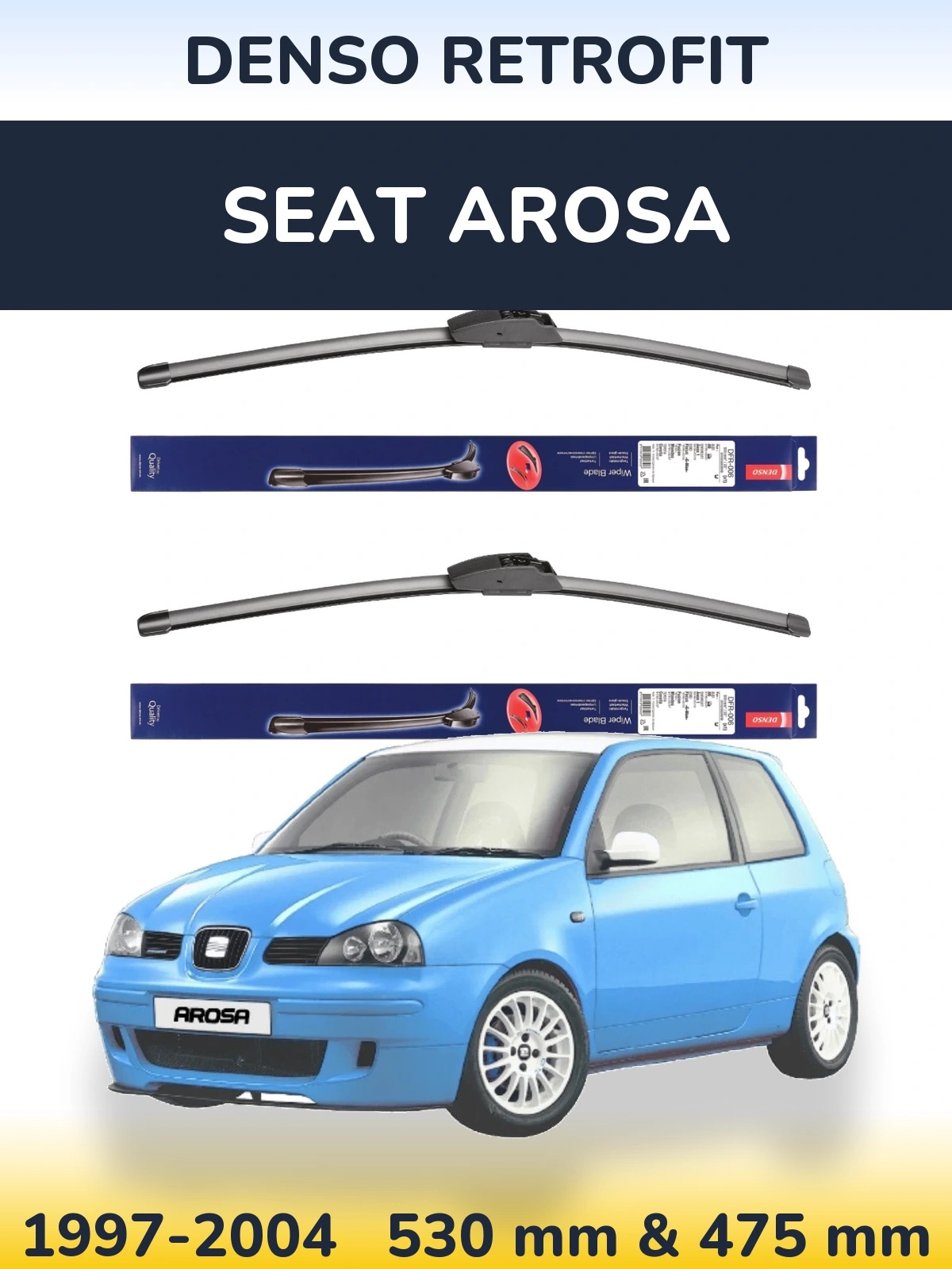 Torkarblad Denso Retrofit för SEAT Arosa