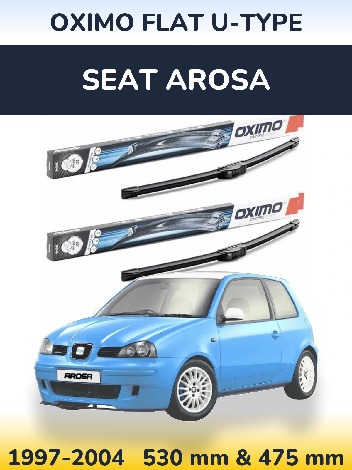 Torkarblad Oximo Flat U-type för SEAT Arosa