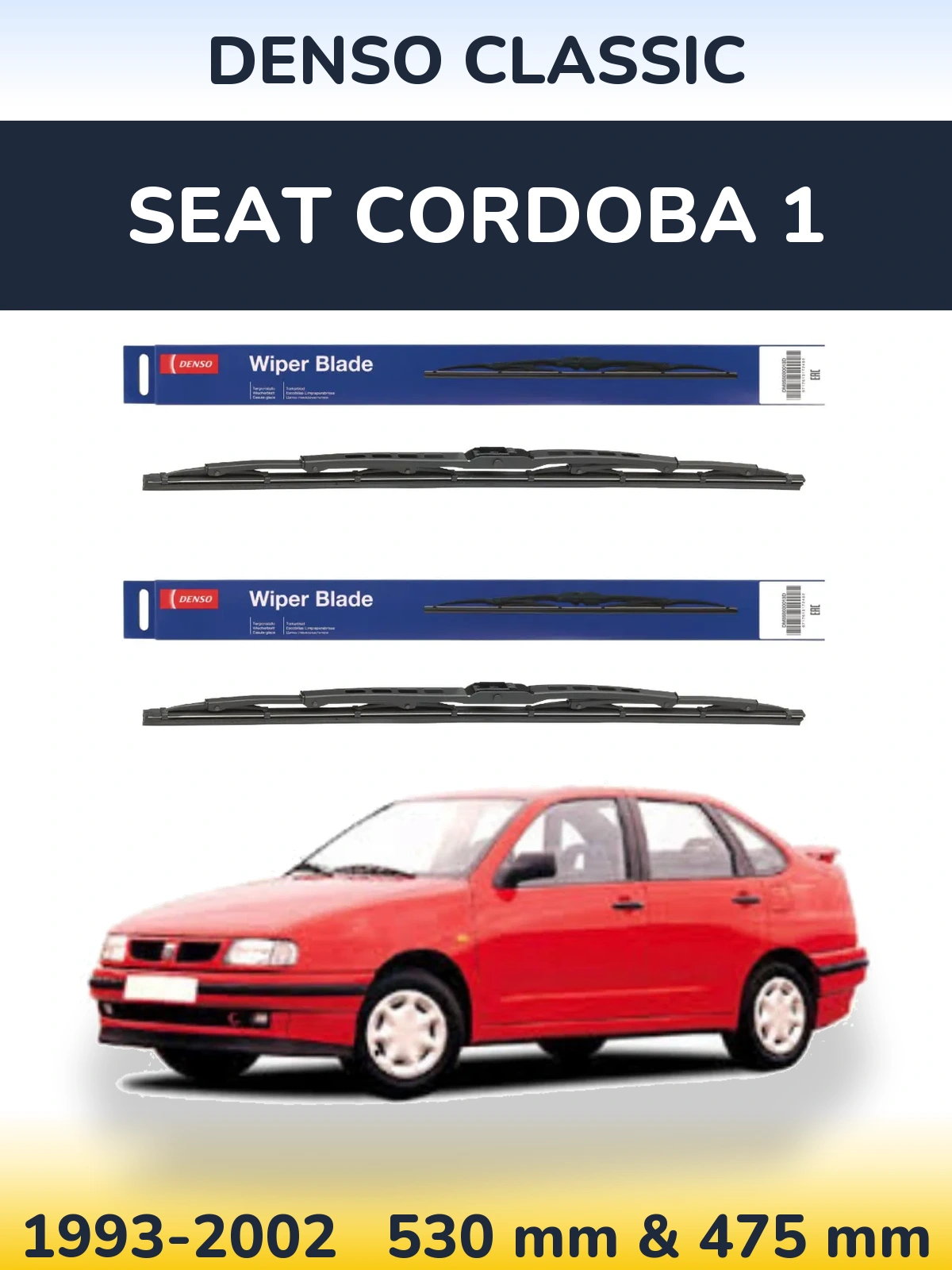 Torkarblad Denso Classic för SEAT Cordoba 1