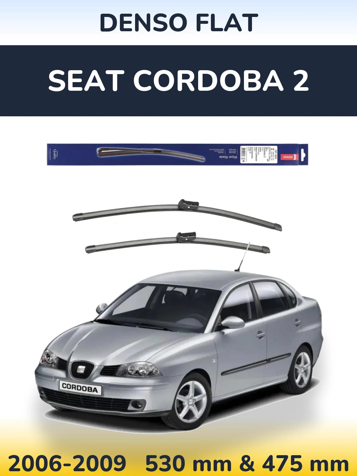Torkarblad Denso Flat för SEAT Cordoba 2