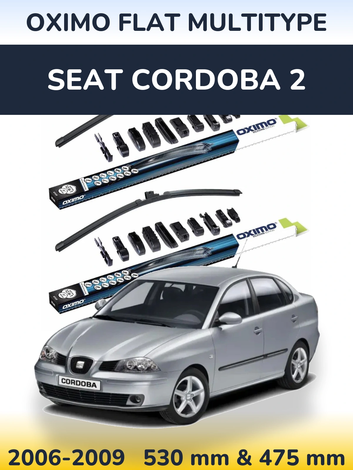 Torkarblad Oximo Flat MultiType för SEAT Cordoba 2