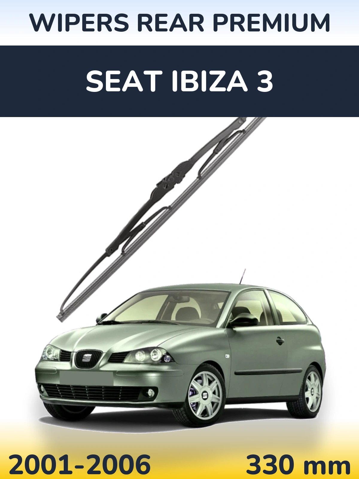 Задний дворник WIPERS REAR PREMIUM 330 мм для SEAT Ibiza 3 2001-2006