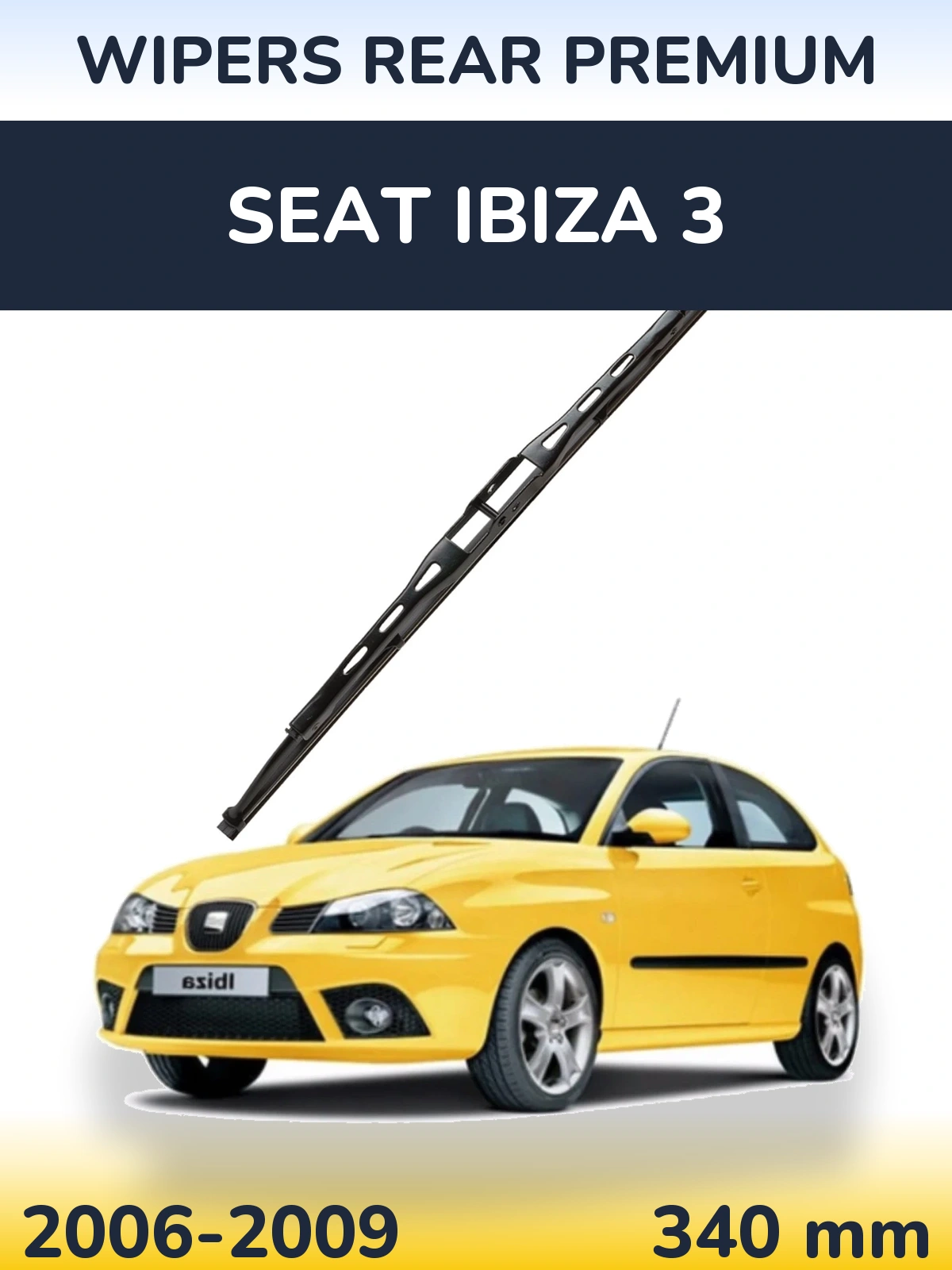 Torkarblad WIPERS REAR PREMIUM för SEAT Ibiza 3