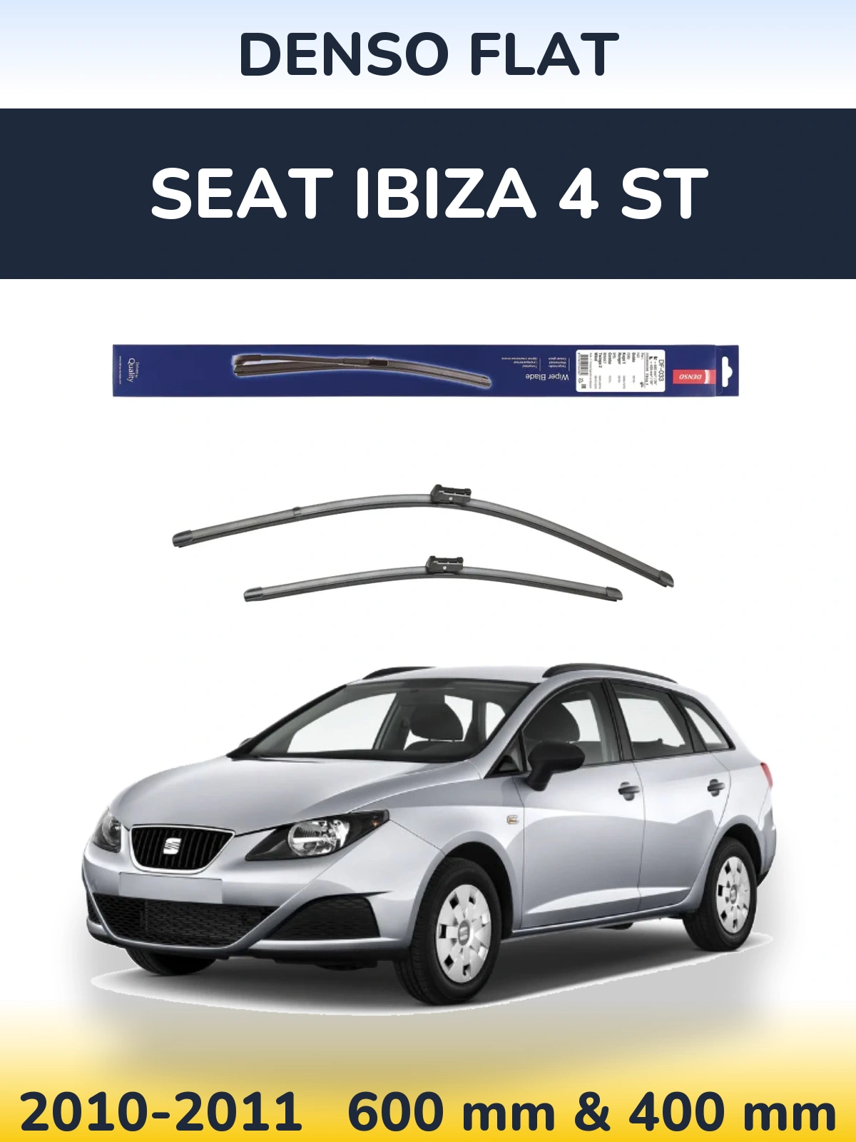 Torkarblad Denso Flat för SEAT Ibiza 4 ST