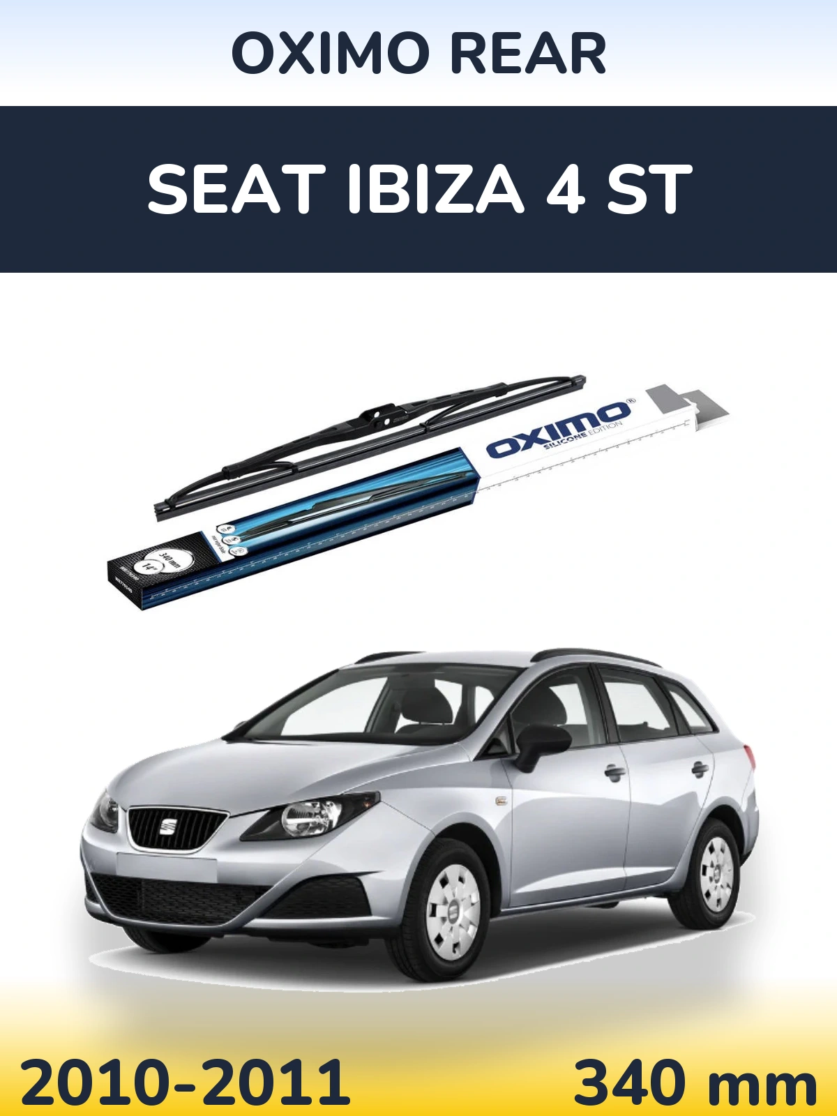 Задний дворник Oximo Rear 340 мм для SEAT Ibiza 4 ST 2010-2011