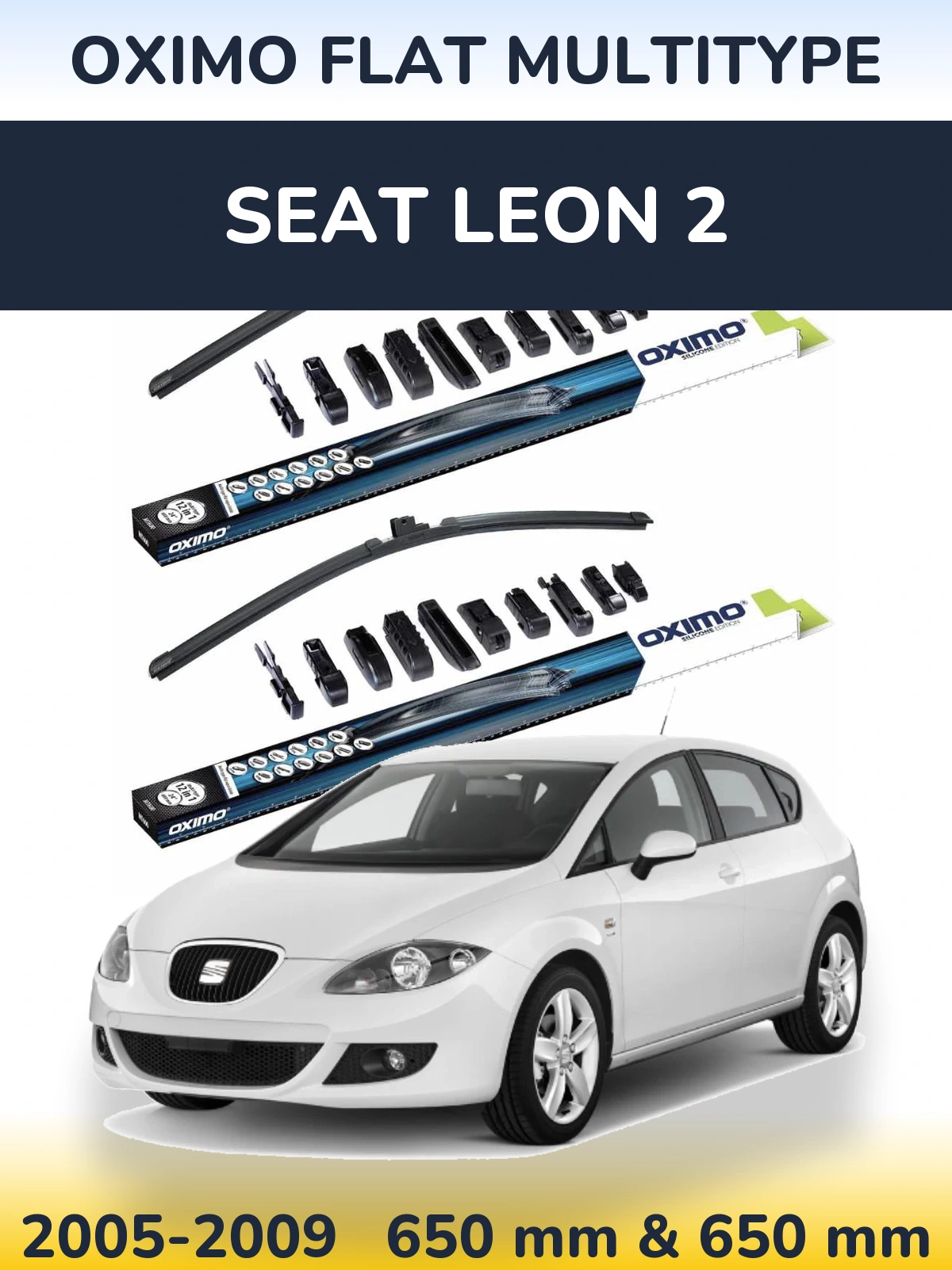 Torkarblad Oximo Flat MultiType för SEAT Leon 2