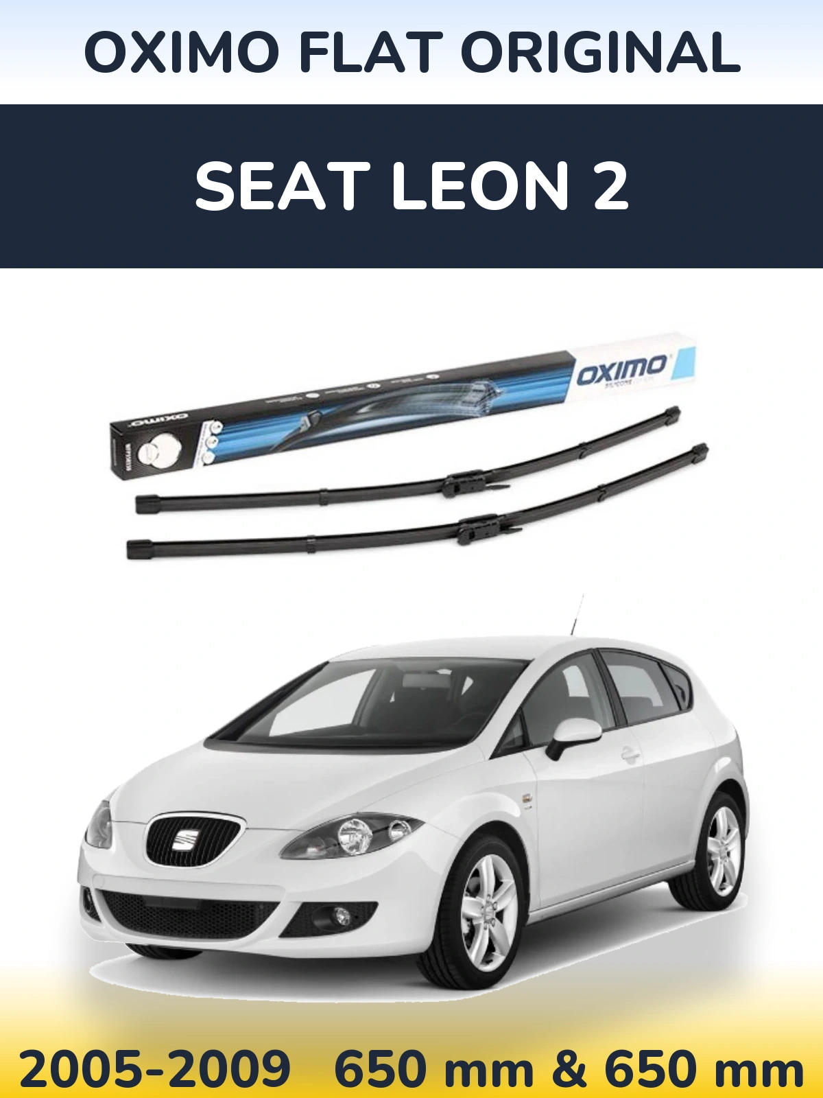 Torkarblad Oximo Flat Original för SEAT Leon 2