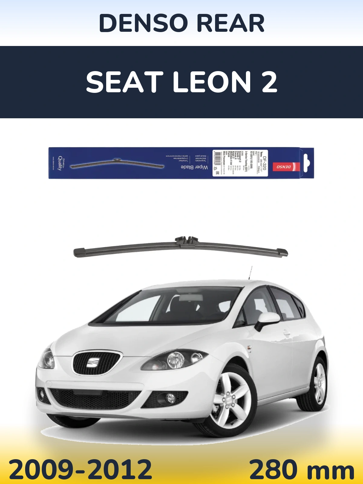 Torkarblad Denso Rear för SEAT Leon 2