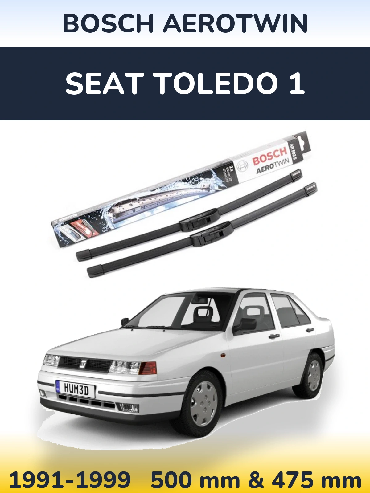 Torkarblad BOSCH AeroTwin för SEAT Toledo 1