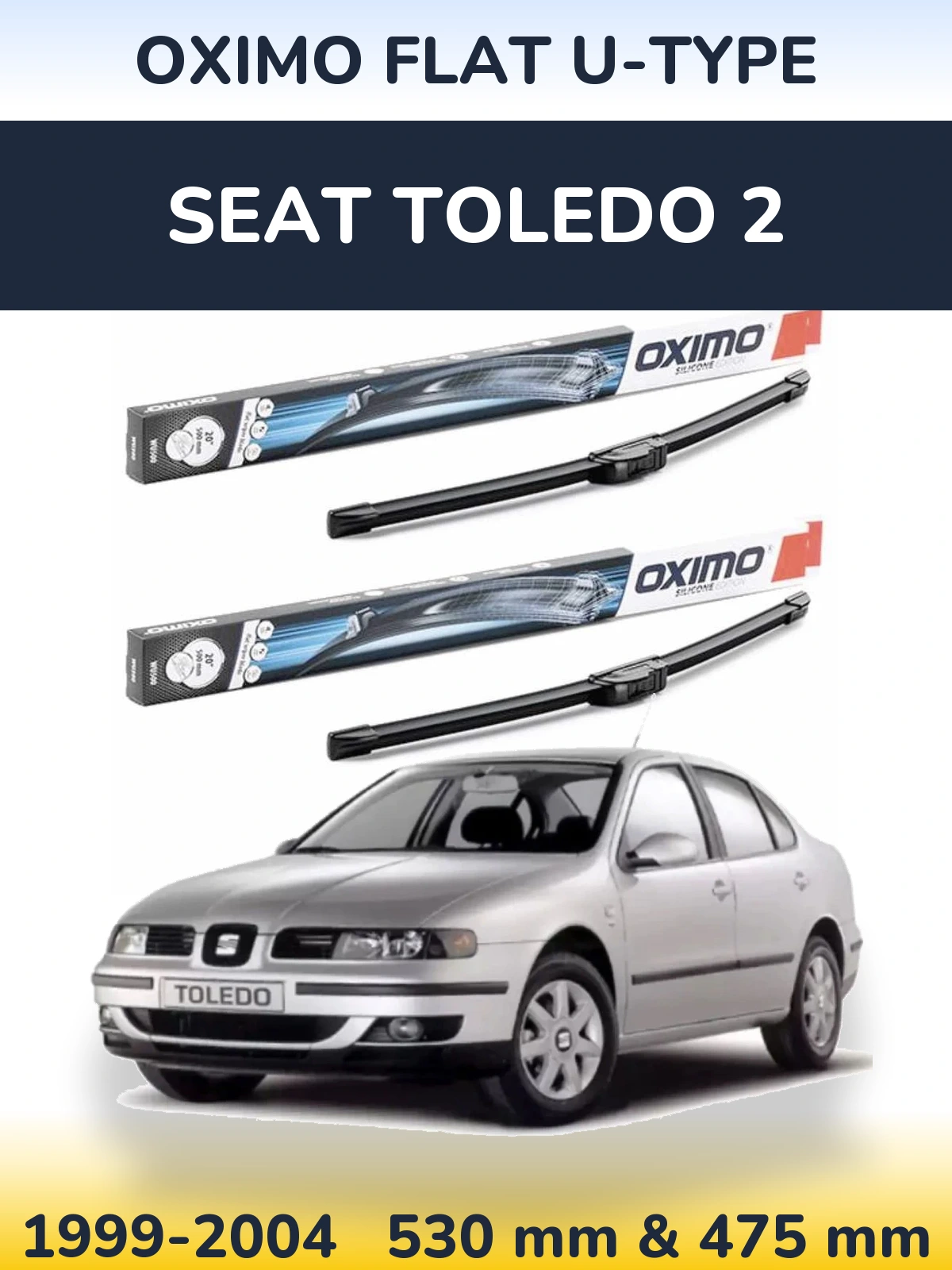 Torkarblad Oximo Flat U-type för SEAT Toledo 2
