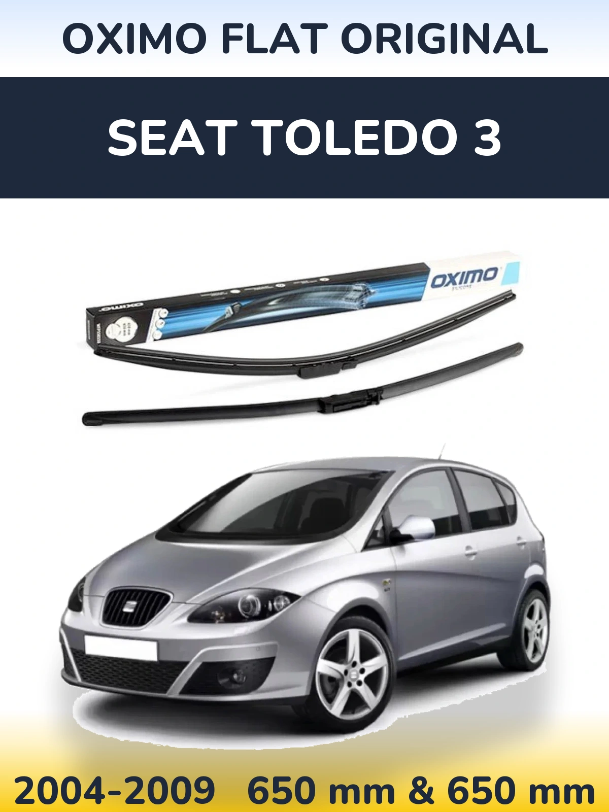 Torkarblad Oximo Flat Original för SEAT Toledo 3