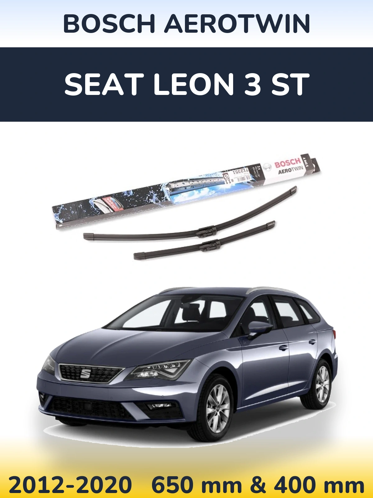 Torkarblad BOSCH AeroTwin för SEAT Leon 3 ST