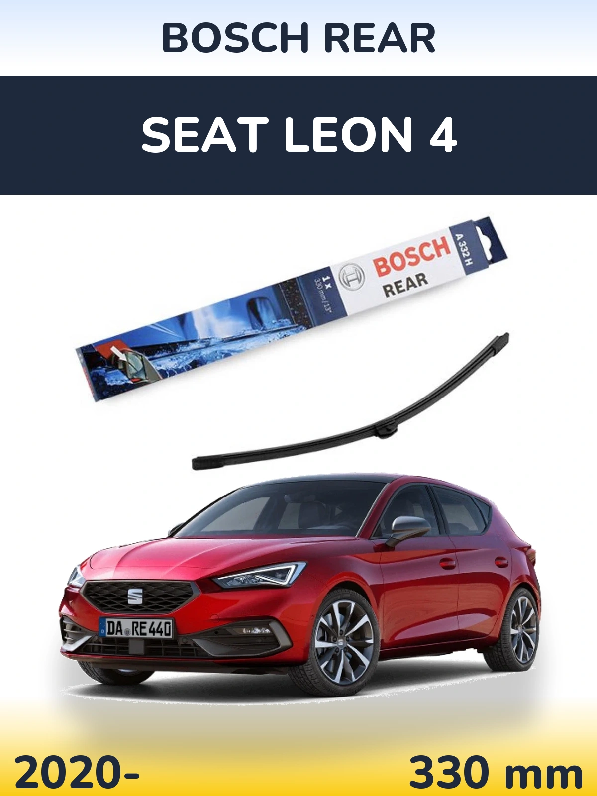 Torkarblad BOSCH Rear för SEAT Leon 4