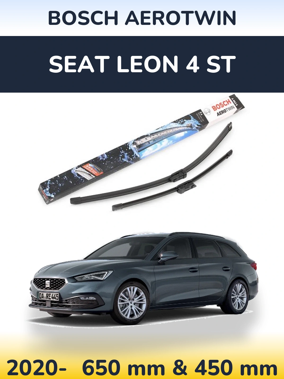 Torkarblad BOSCH AeroTwin för SEAT Leon 4 ST