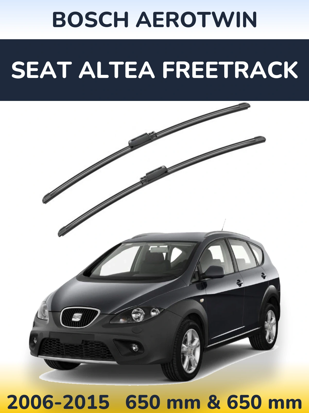 Torkarblad BOSCH AeroTwin för SEAT Altea Freetrack