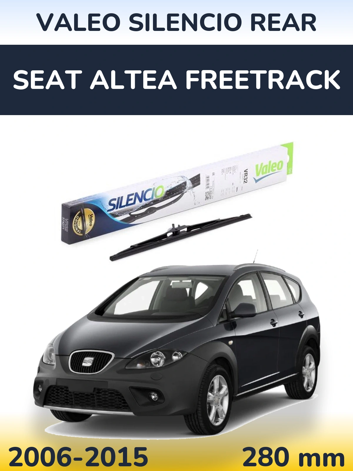 Torkarblad Valeo Silencio Rear för SEAT Altea Freetrack