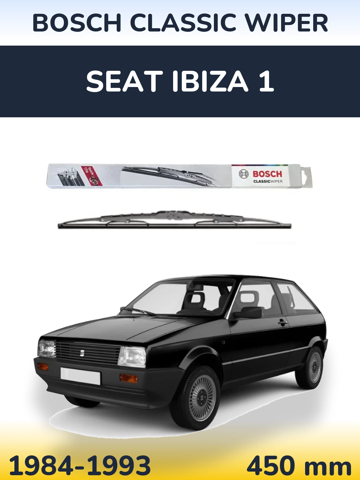 Torkarblad BOSCH Classic Wiper för SEAT Ibiza 1