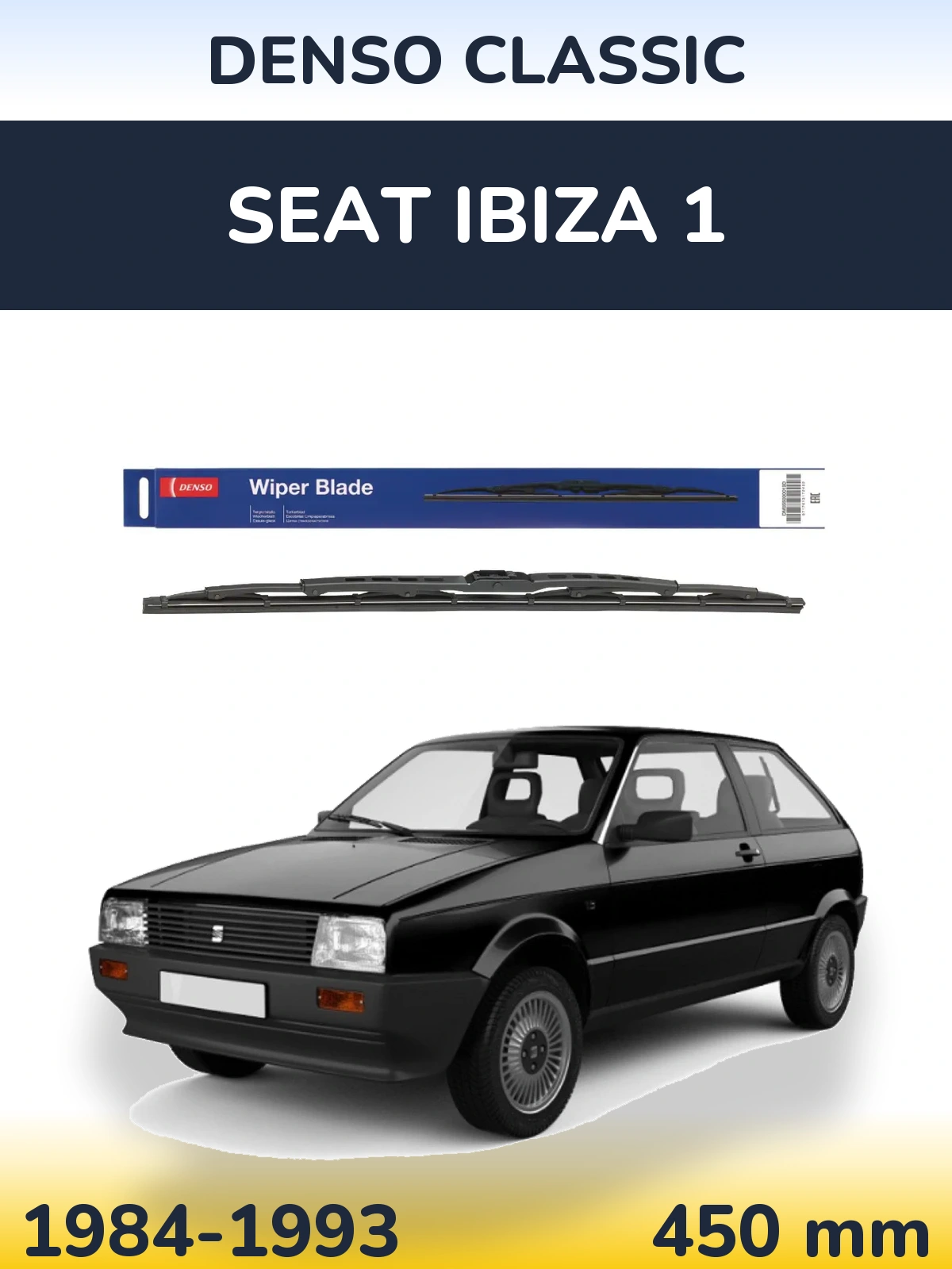 Передний дворник Denso Classic 450 мм для SEAT Ibiza 1 1984-1993