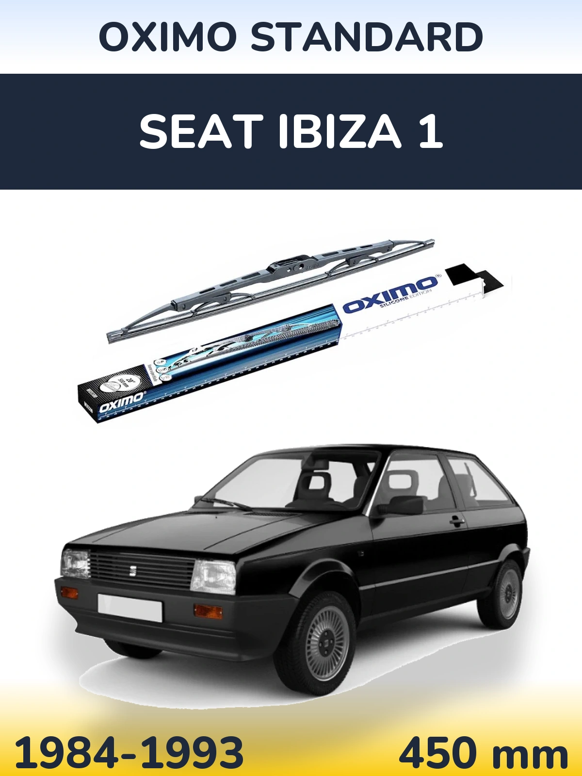Torkarblad Oximo Standard för SEAT Ibiza 1