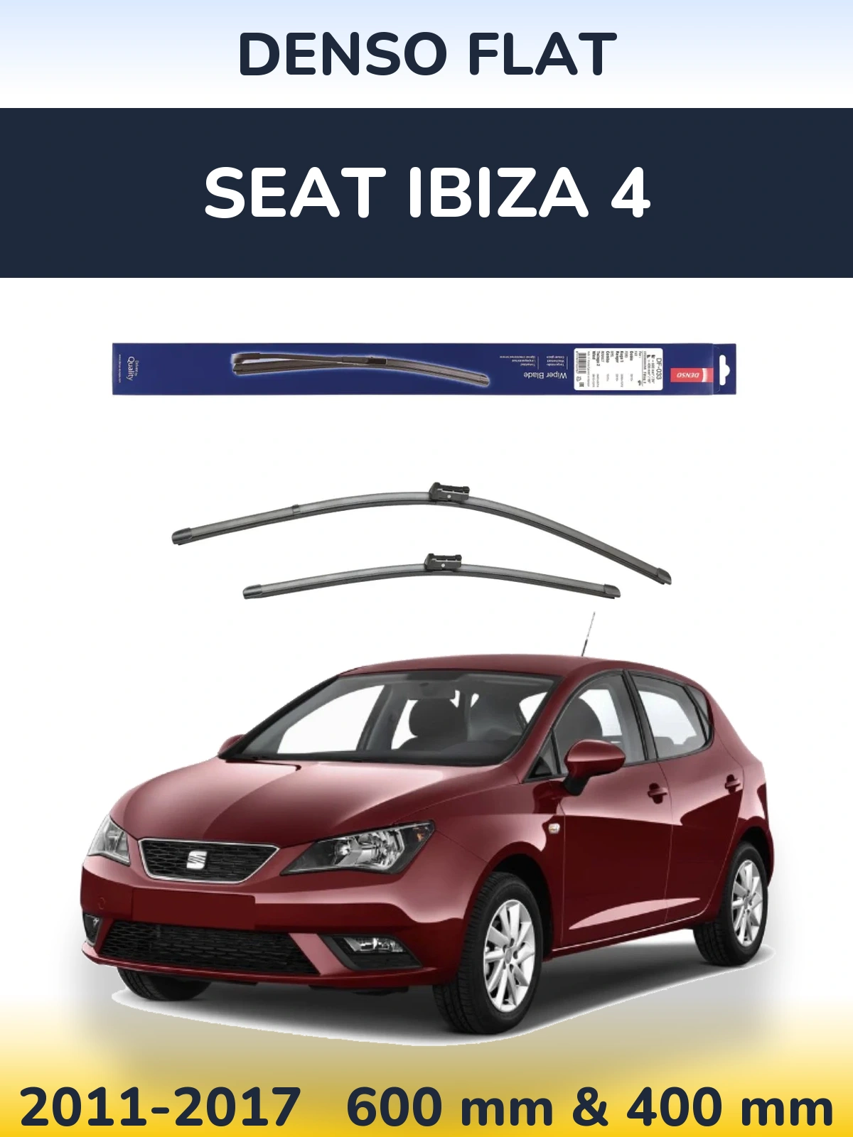 Torkarblad Denso Flat för SEAT Ibiza 4