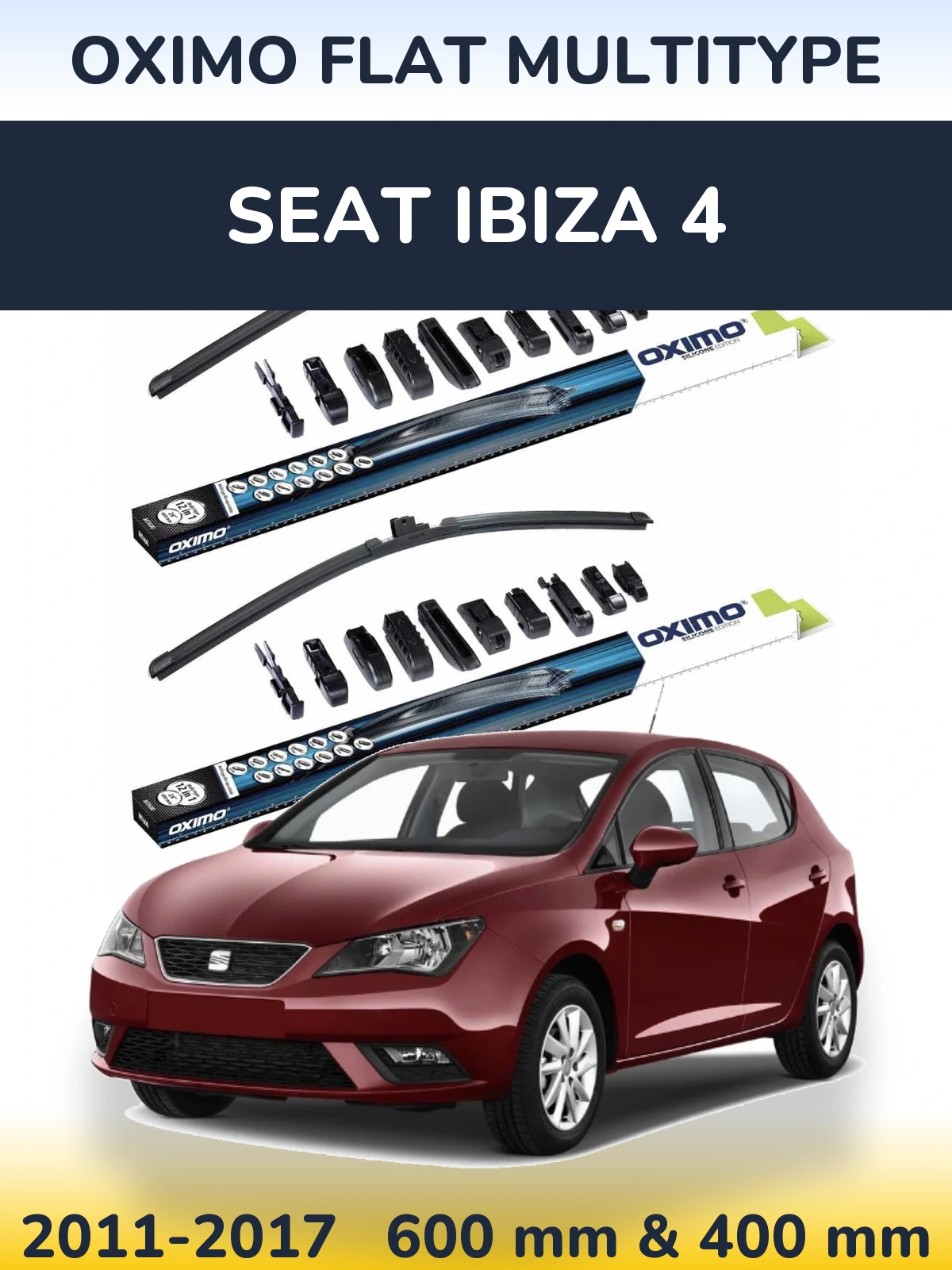 Torkarblad Oximo Flat MultiType för SEAT Ibiza 4