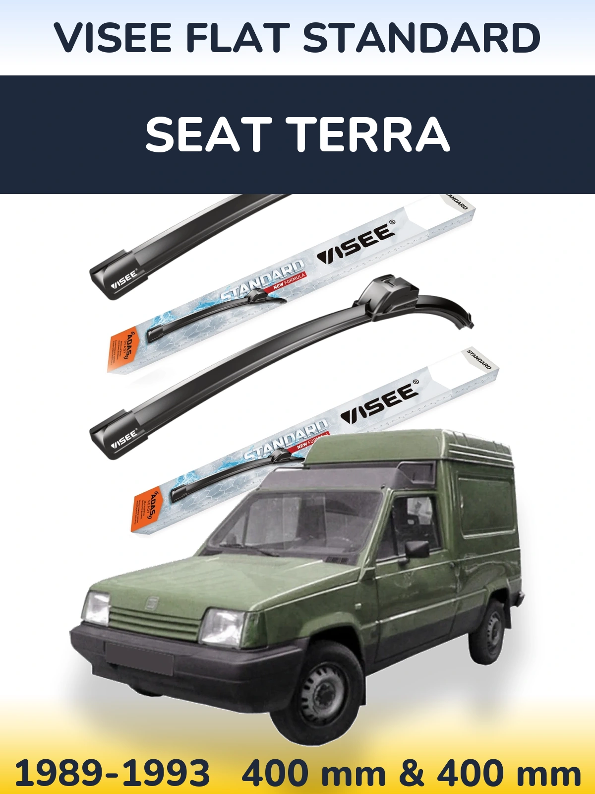 Torkarblad VISEE FLAT STANDARD för SEAT Terra