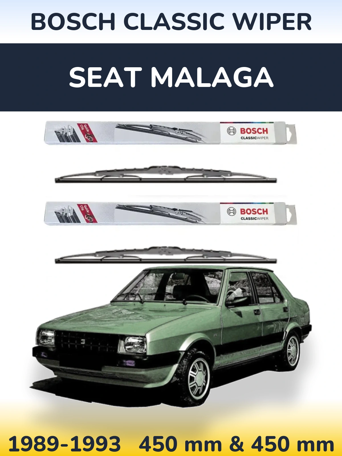 Torkarblad BOSCH Classic Wiper för SEAT Malaga