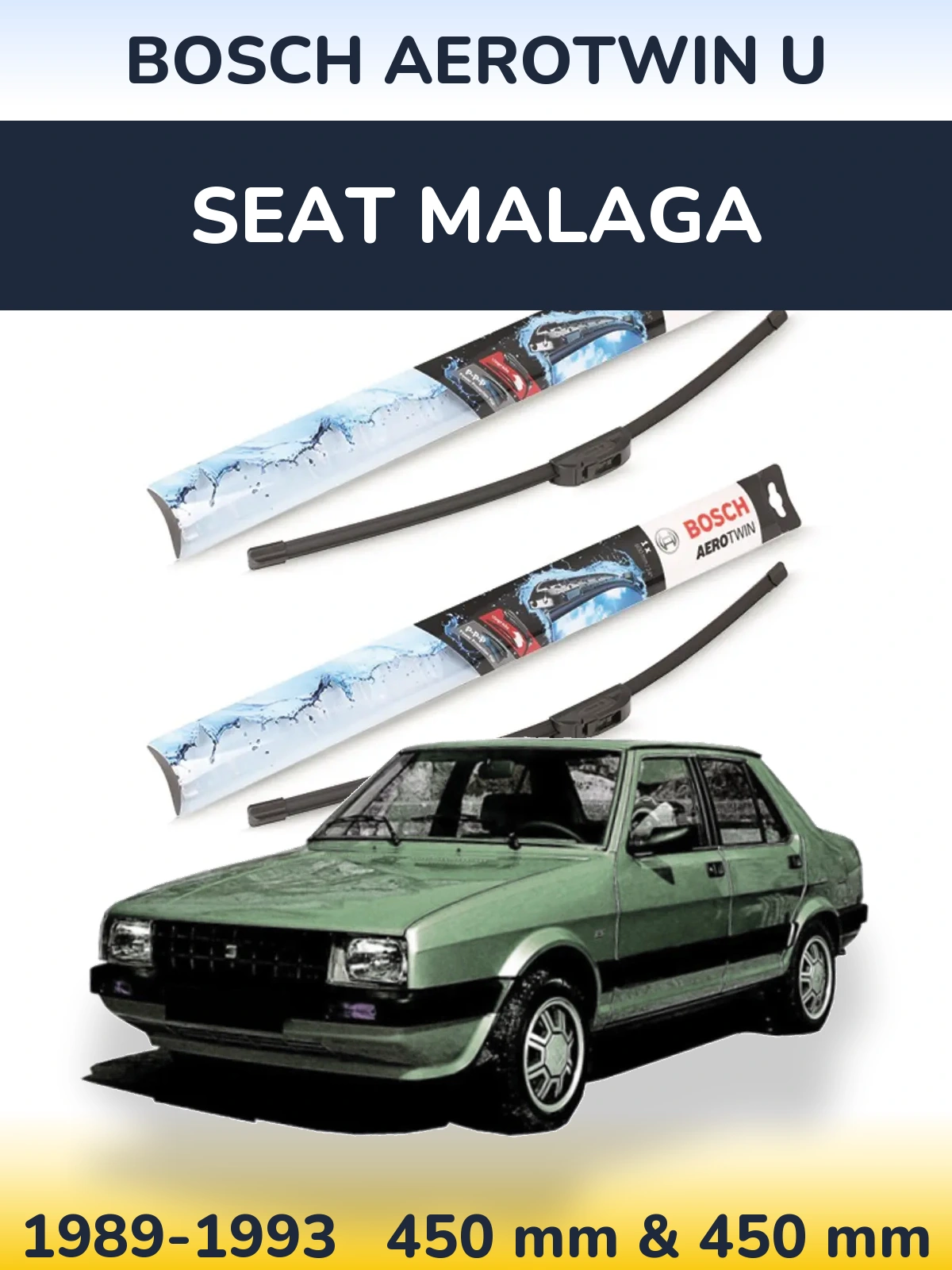Torkarblad BOSCH AeroTwin U för SEAT Malaga