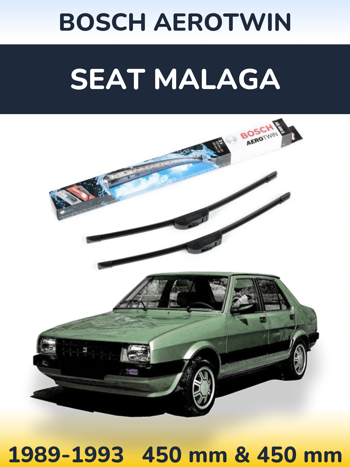 Torkarblad BOSCH AeroTwin för SEAT Malaga