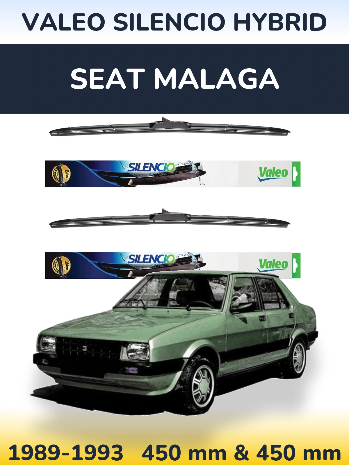 Torkarblad Valeo Silencio Hybrid för SEAT Malaga