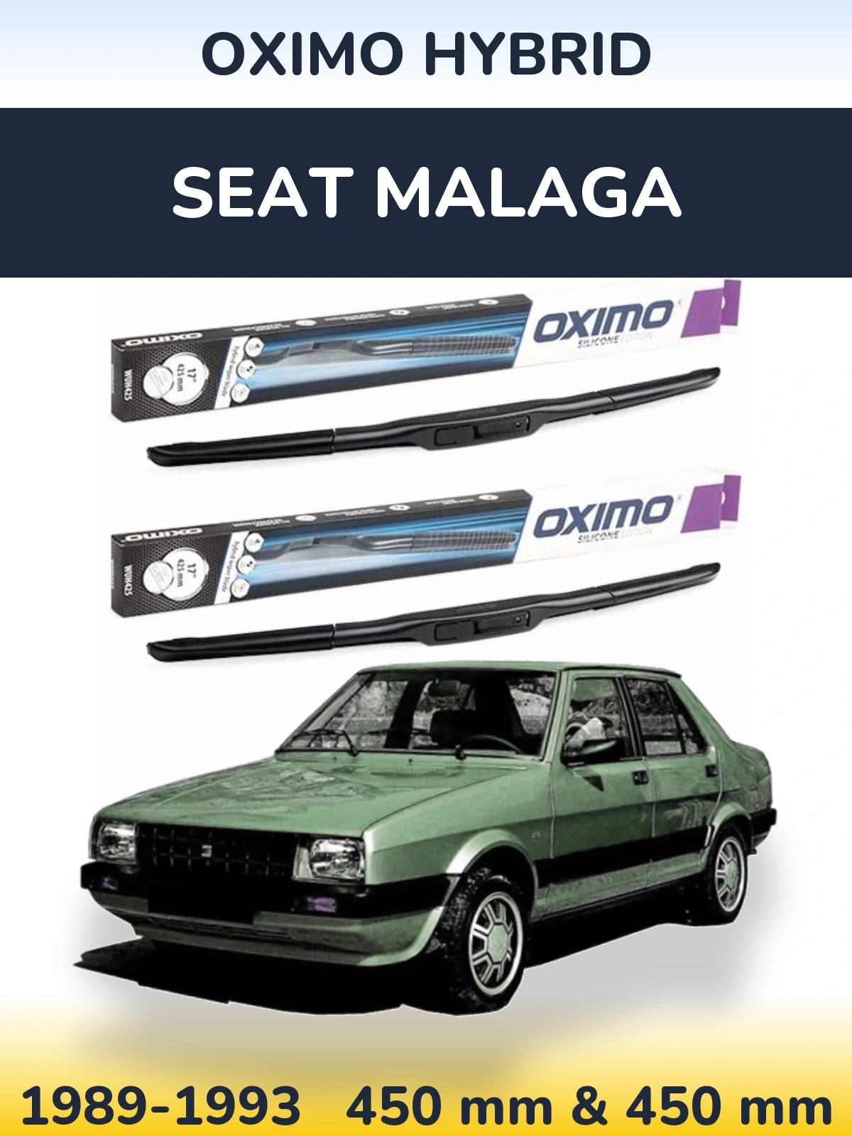 Torkarblad Oximo Hybrid för SEAT Malaga
