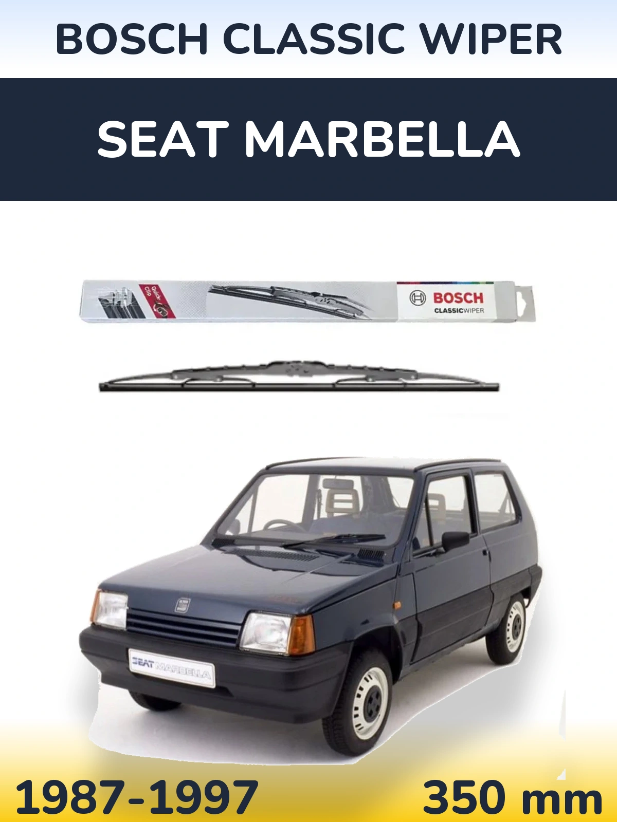 Задний дворник BOSCH Classic Wiper 340 мм для SEAT Marbella 1987-1997