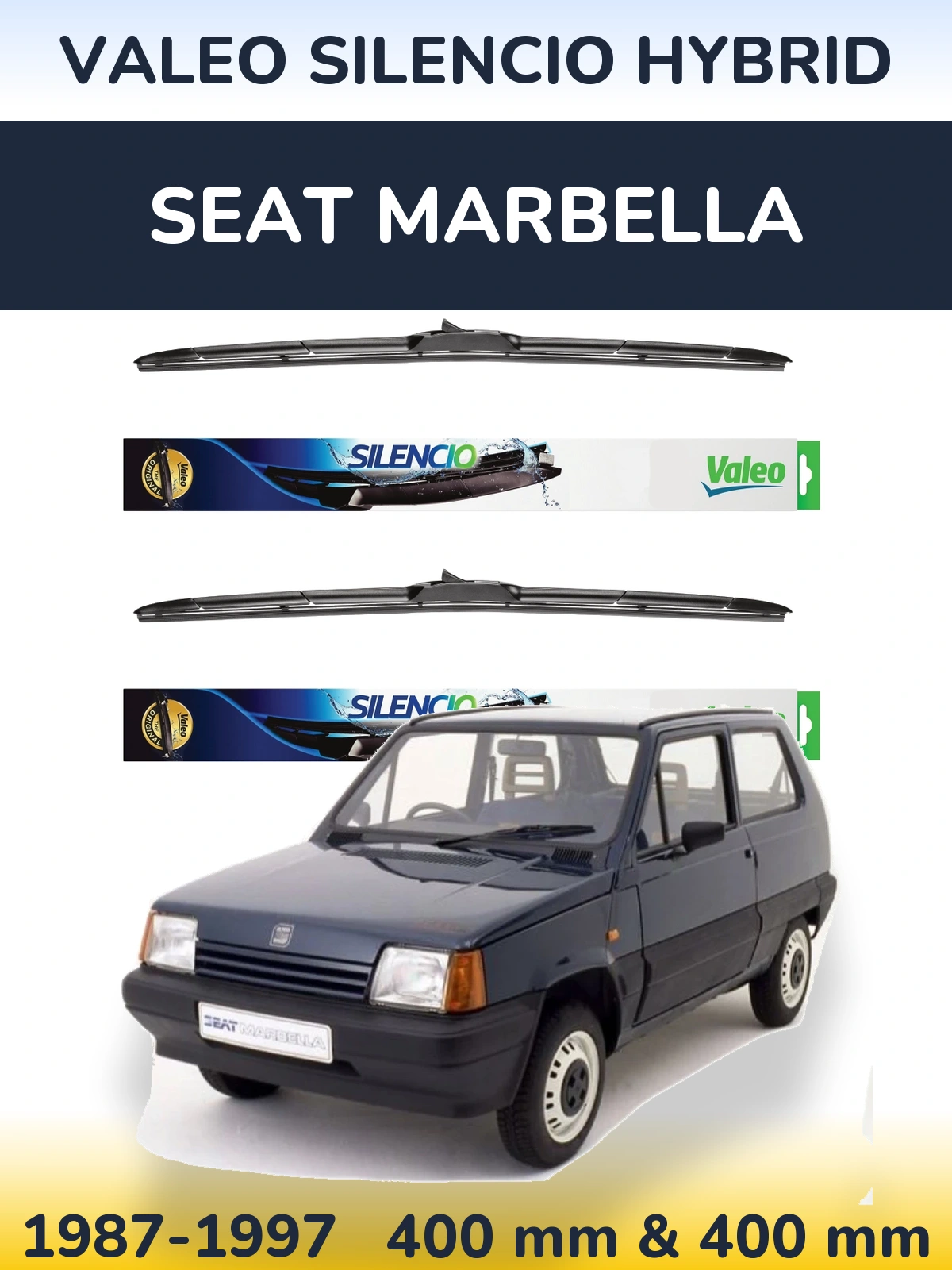 Torkarblad Valeo Silencio Hybrid för SEAT Marbella