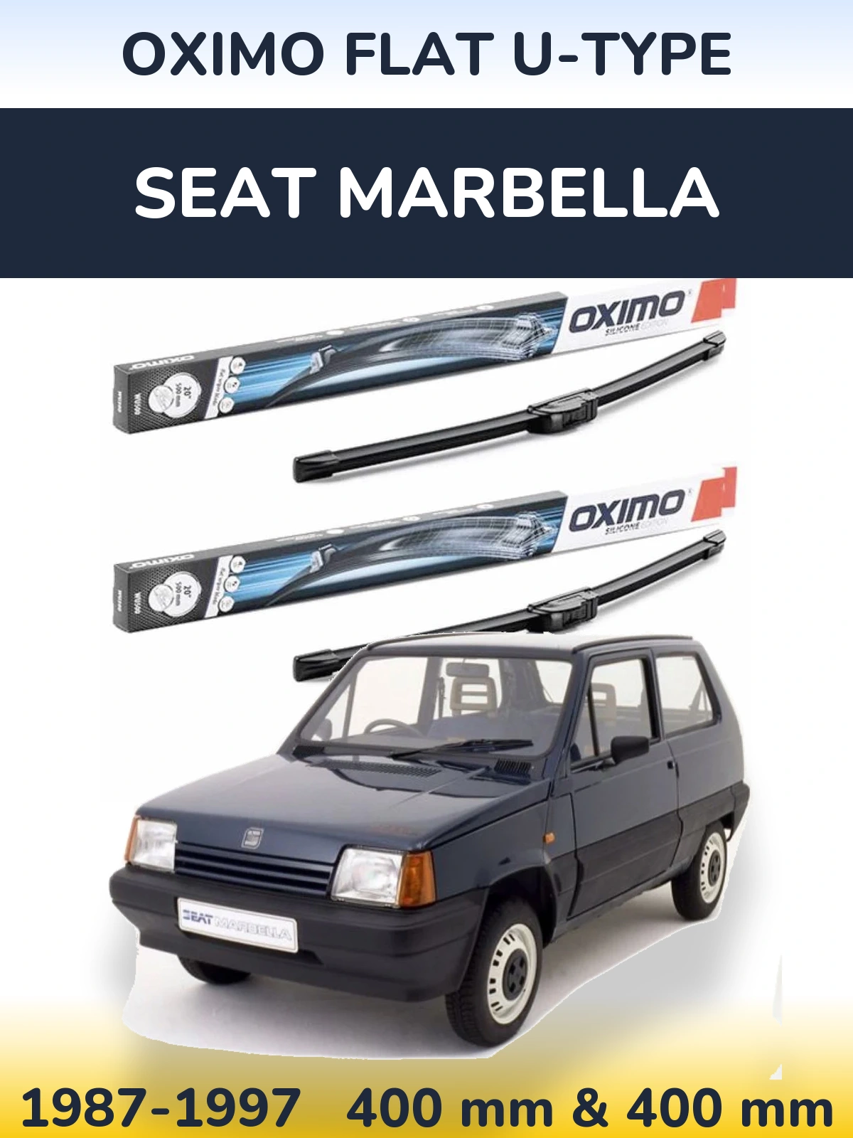 Torkarblad Oximo Flat U-type för SEAT Marbella