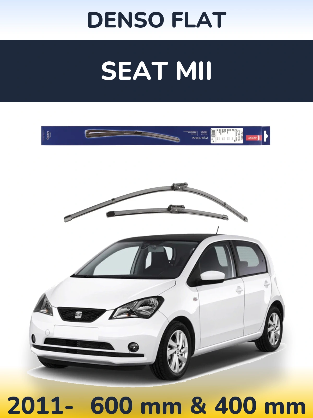Torkarblad Denso Flat för SEAT Mii