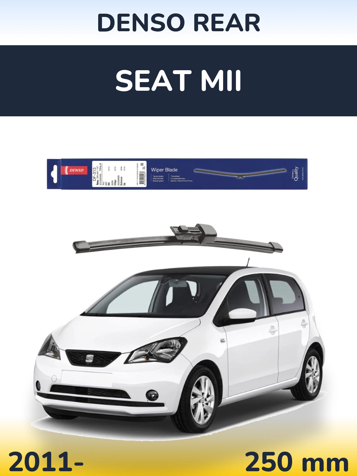 Torkarblad Denso Rear för SEAT Mii