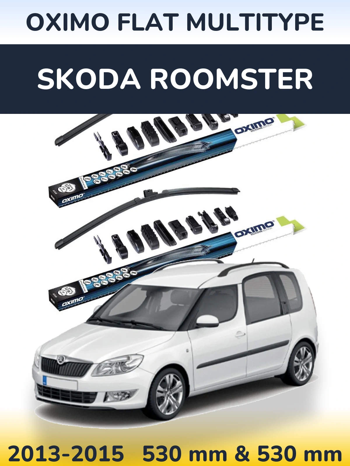 Torkarblad Oximo Flat MultiType för Skoda Roomster