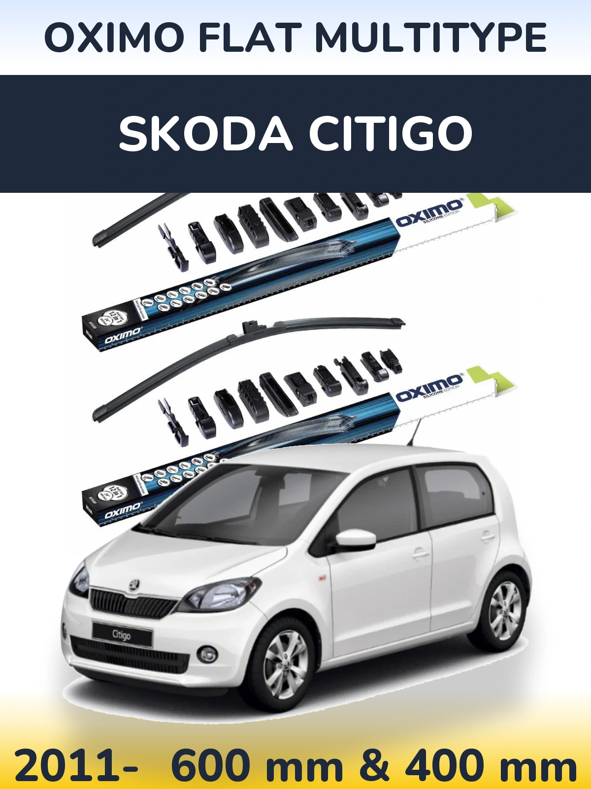 Torkarblad Oximo Flat MultiType för Skoda Citigo