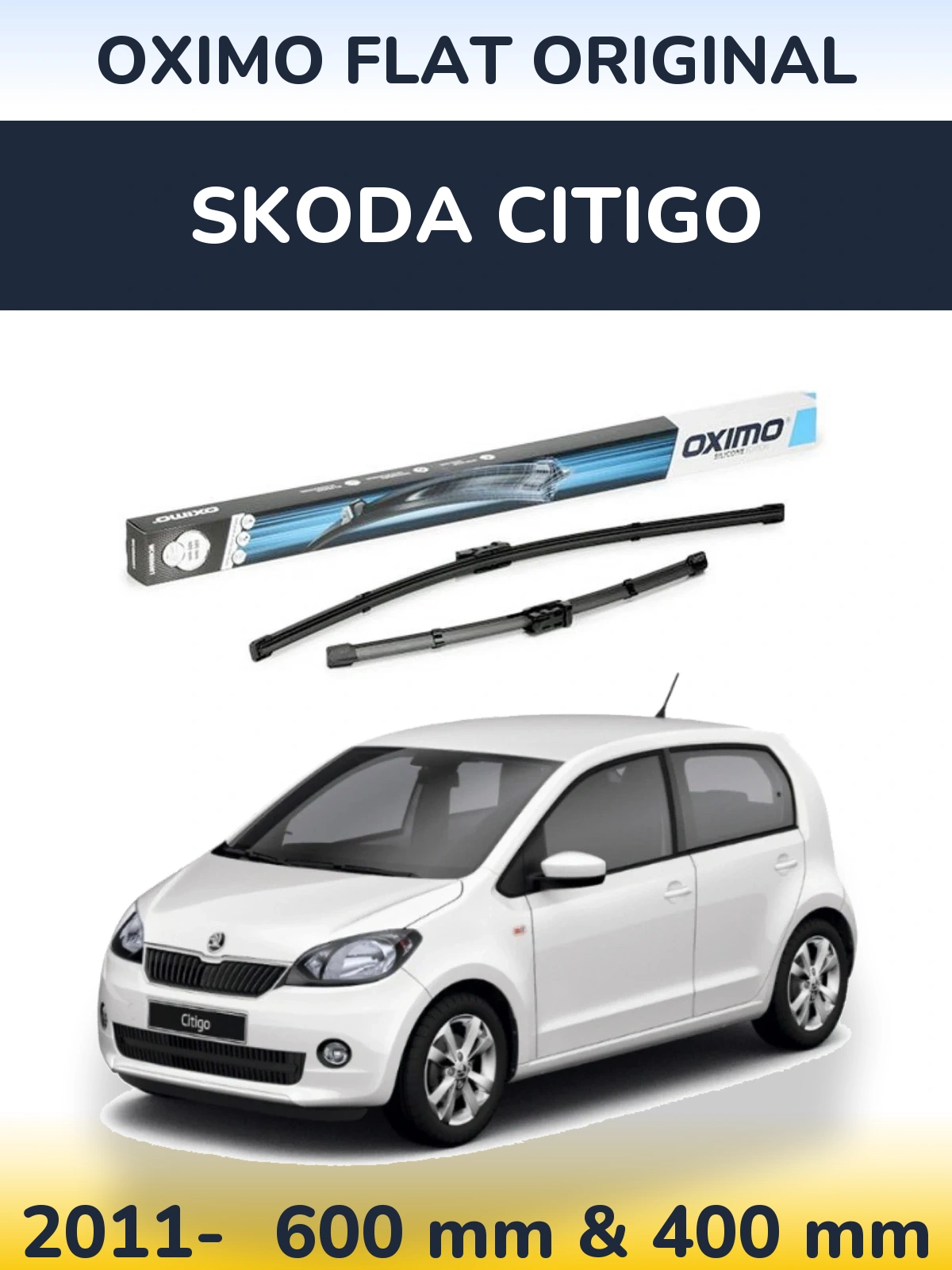 Torkarblad Oximo Flat Original för Skoda Citigo