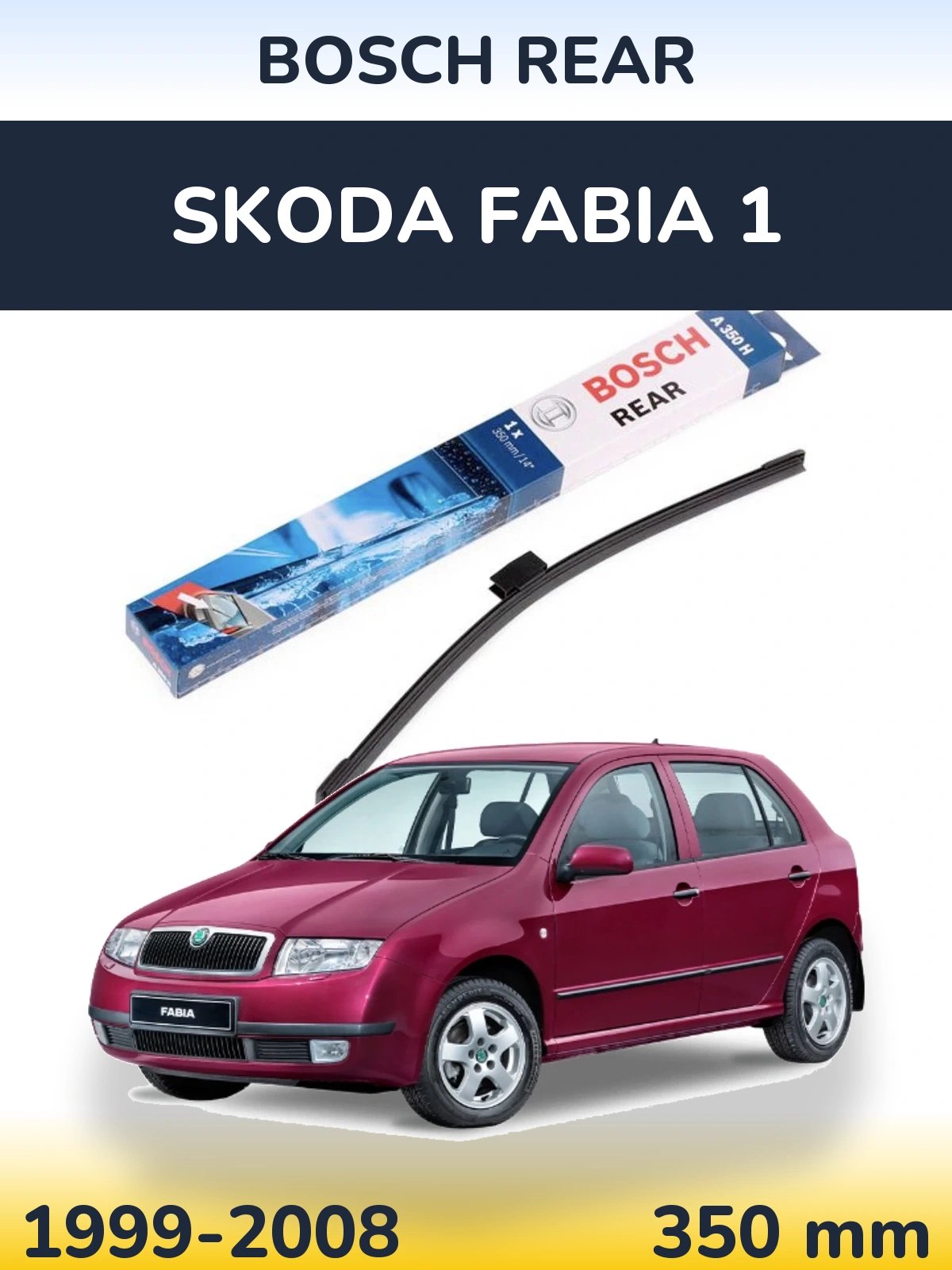 Torkarblad BOSCH Rear för Skoda Fabia 1