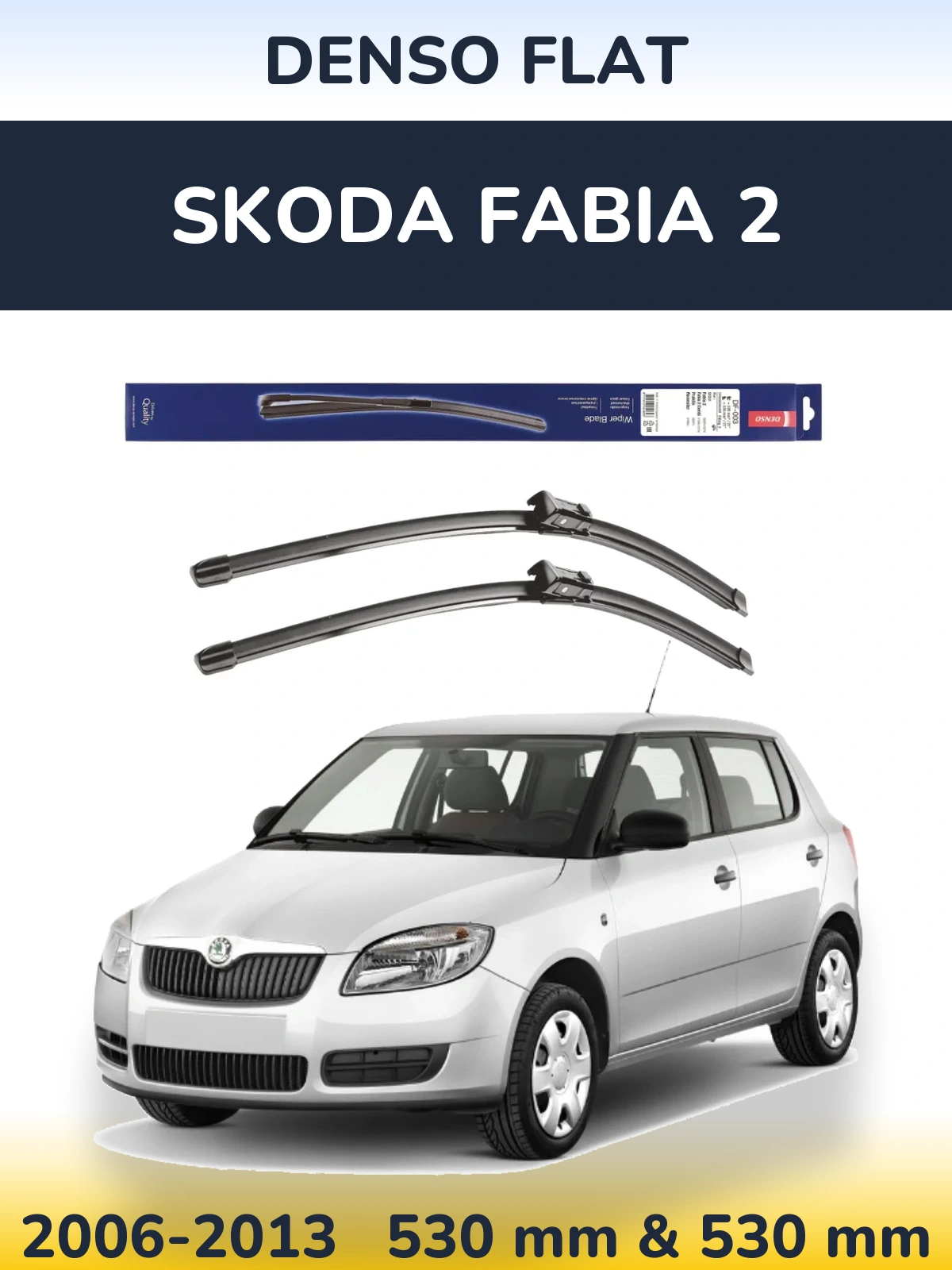 Torkarblad Denso Flat för Skoda Fabia 2