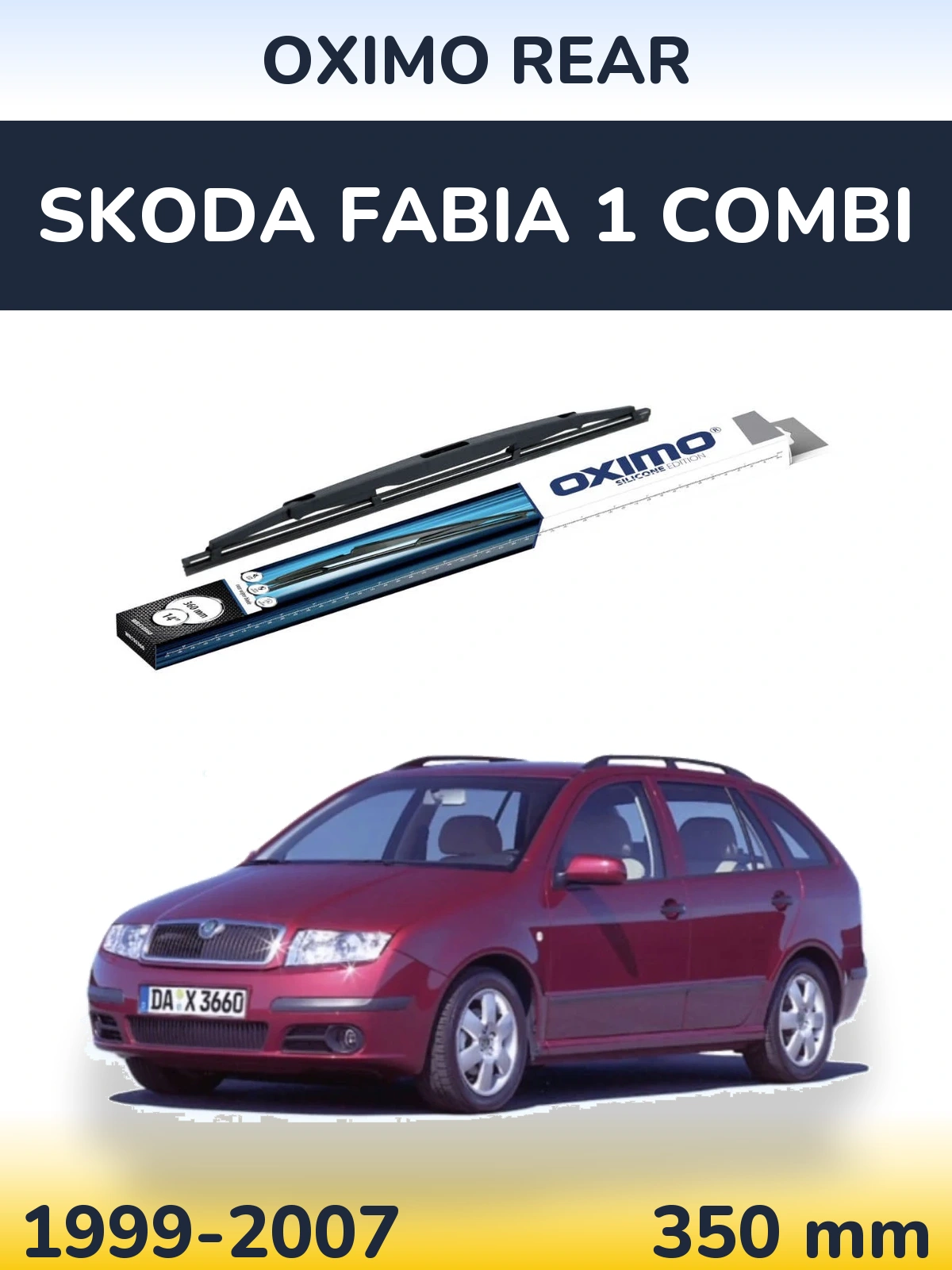 Задний дворник Oximo Rear 360 мм для Skoda Fabia 1 Combi 1999-2007