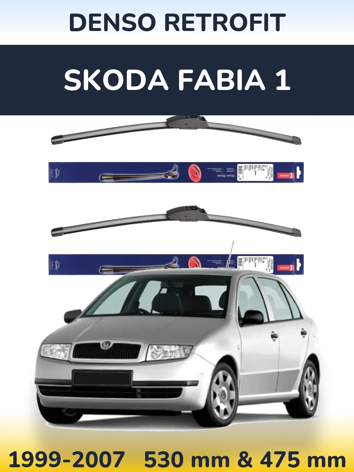 Torkarblad Denso Retrofit för Skoda Fabia 1