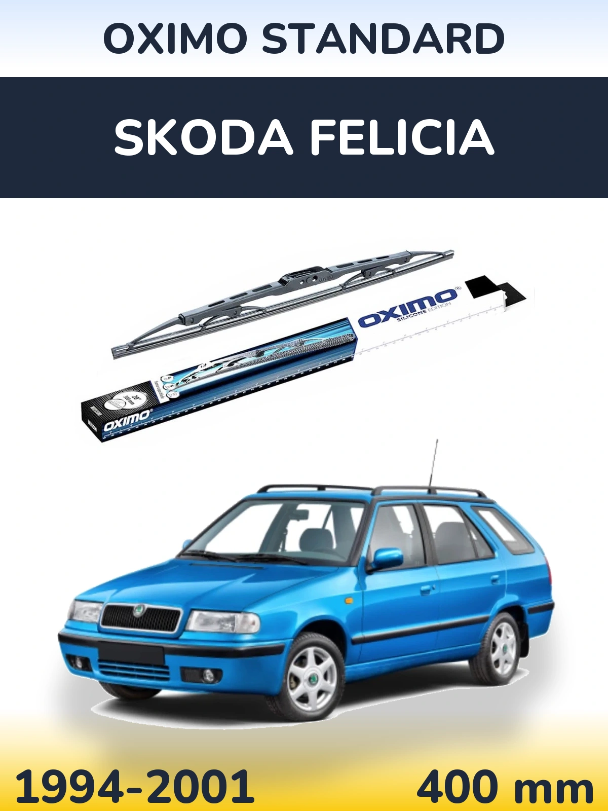 Torkarblad Oximo Standard för Skoda Felicia