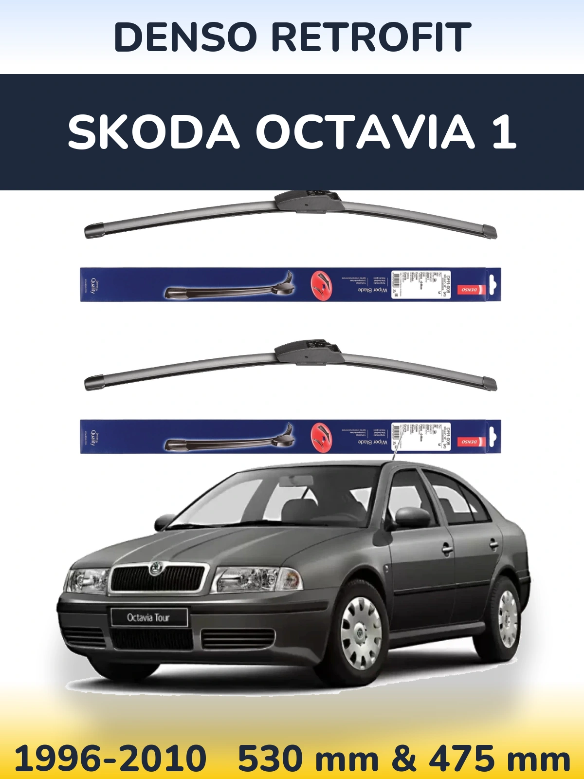 Torkarblad Denso Retrofit för Skoda Octavia 1