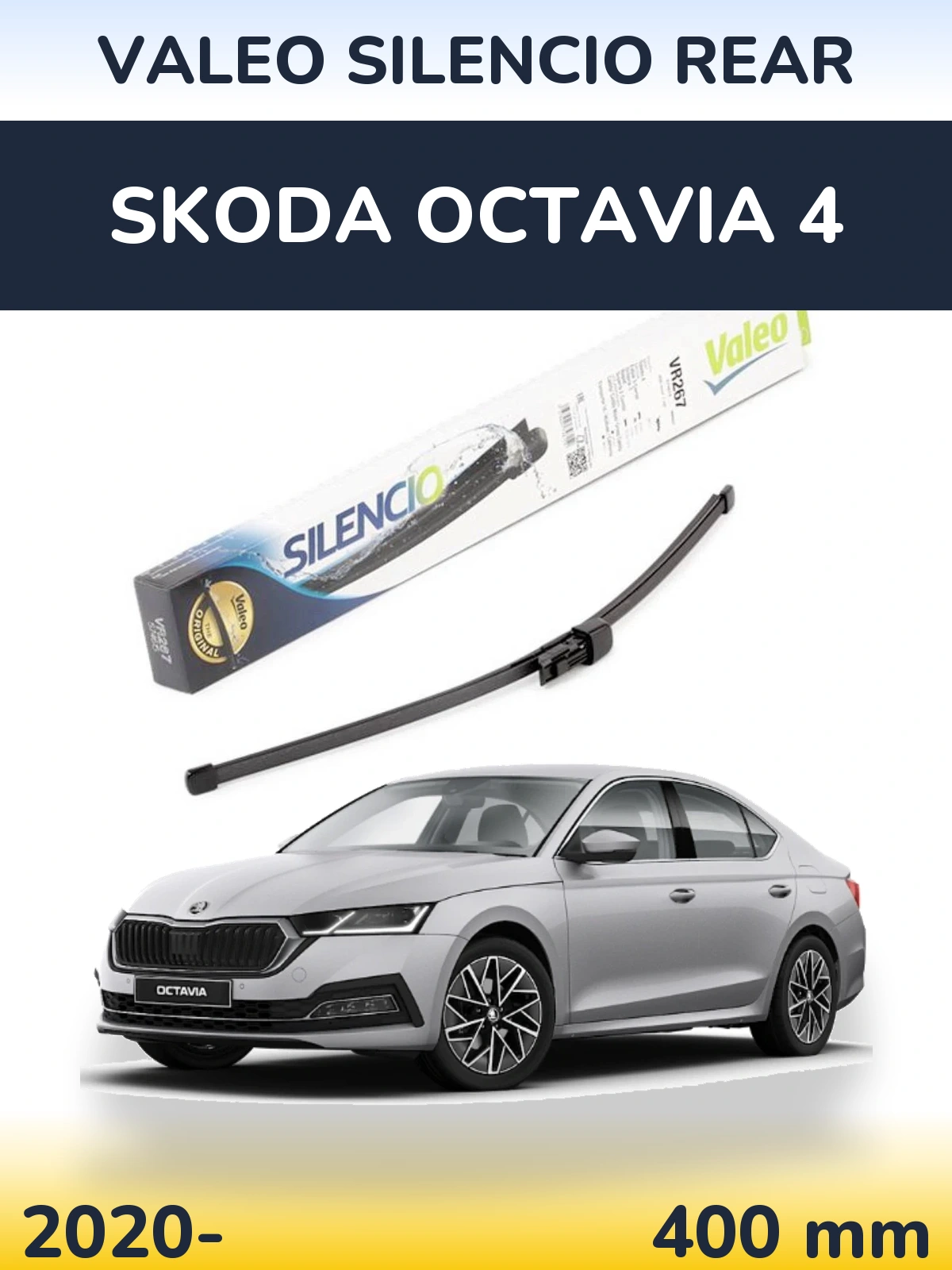 Torkarblad Valeo Silencio Rear för Skoda Octavia 4